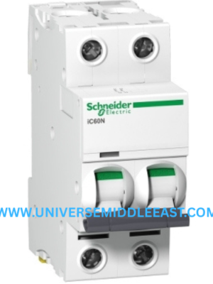 A9F44202 - SCHNEIDER ACTI9 IC60N 2P 2A C MINIATURE CIRCUIT BREAKER