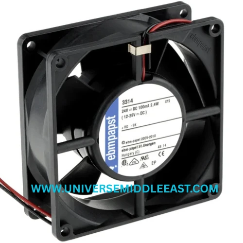 EBM-PAPST 3314NN Axial Fan, 24 VDC, 47 CFM, Ball Bearing — EBM-PAPST
