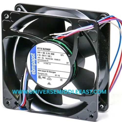 EBM-PAPST 4114N/2H6P Axial Fan, 24 VDC, 8400 RPM — EBM-PAPST