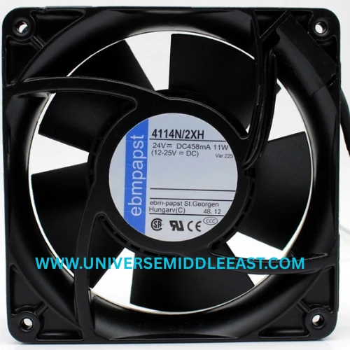 EBM-PAPST 4114N/2XH Axial Fan, 24 VDC, 4400 RPM — EBM-PAPST