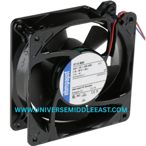 EBM-PAPST 4114NH4 Axial Fan, 24 VDC, 6800 RPM — EBM-PAPST