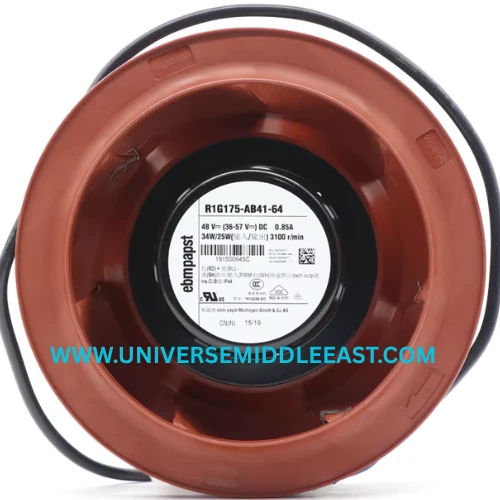 EBM-PAPST R1G175-AB41-64 Centrifugal Fan, 48VDC — EBM-PAPST