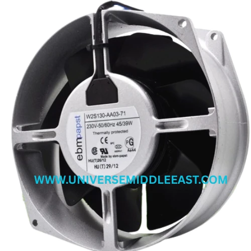 EBM-PAPST W2S130-AA03-71 Axial Fan, 230 VAC, 2800 RPM — EBM-PAPST