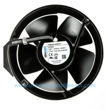 EBM-PAPST W2E143-AA09-01 Axial Fan, 230 VAC, 3300 RPM — EBM-PAPST