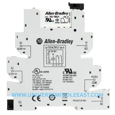 Allen‑Bradley 700‑HLT1Z24 Terminal Block Relay, 24V DC, 10A — ALLEN-BRADLEY