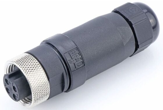 1A4000-34 4 Pin Female Wood Head Connector