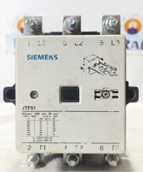 3TF51 160A Contactor Seimens