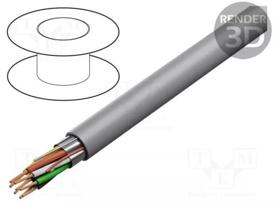 4506FE 8C, 22AWG Stranded, Bc, Pe/lszh, Foil Shielded, Security & Alarm Cable