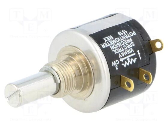 534B1103JC Potentiometer: Shaft; Multiturn; 10KΩ; 2W; ±5%; 6.35MM; Series: 534