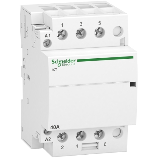 A9C20843 – Schneider Electric contactor iCT – 3 poles – 3 NO – 40 A – 220..240 V AC — SCHNEIDER