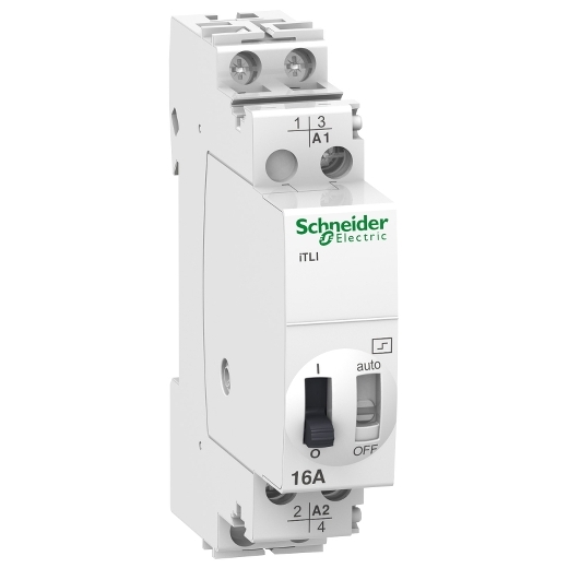 A9C30115 – Schneider Electric impulse relay iTLI – 2P – 1NO+1NC – 16A – coil 12 VDC – 24 VAC 50/60Hz — SCHNEIDER