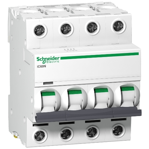 A9F44420 – Schneider Electric Acti 9 iC60N MCB Circuit Breaker – 4 Pole 20A C — SCHNEIDER