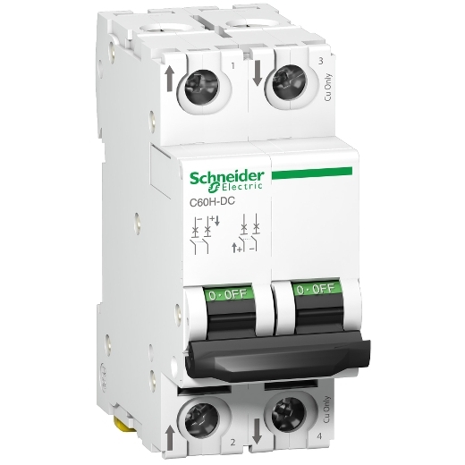 A9N61528 – Schneider Electric miniature circuit breaker – C60H – 2 poles – 10 A – C curve — SCHNEIDER