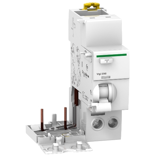 A9V41225 – Schneider Electric Vigi iC60 – earth leakage add-on block – 2P – 25A – 30mA – AC type — SCHNEIDER