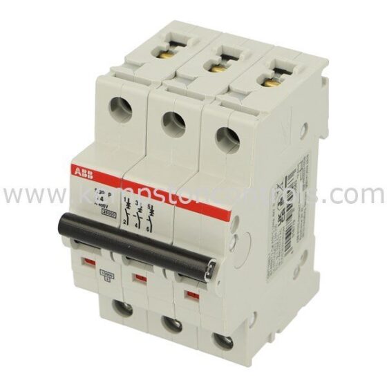 ABB 2CDS283001R0044 S203PC4 TP MCB C4A 25KA — ABB