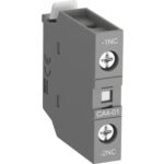 ABB CA4-01 1SBN010110R1001 – CA4-01 is a 1-pole front mounted auxiliary contact block equipped with screw terminals and can…