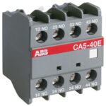 ABB CA5-22E 1SBN010040R1022 – CA5-22E is a 4-pole front mounted auxiliary contact block equipped with screw terminals