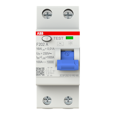 ABB F202 A-16/0.01 2CSF202101R0160 – RCCB (elcb) — ABB