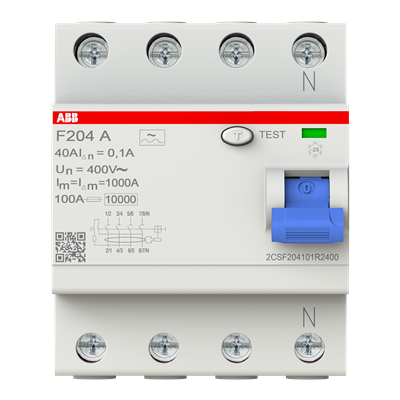 ABB F204 A-40/0.1 2CSF204101R2400 – Residual Current Circuit — ABB