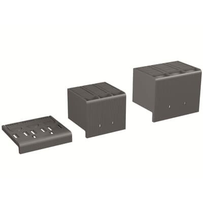 ABB LTC XT1 3p TERMINAL COVERS LOW 2pcs 1SDA066655R1 – LOW TERMINAL-COVERS THREE-POLE 2pcs XT1 — ABB