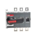 ABB OT400E03P 1SCA022718R8780 – 3-pole, front operated, base mounted switch-diconnector with black IP65 handle and shaft…