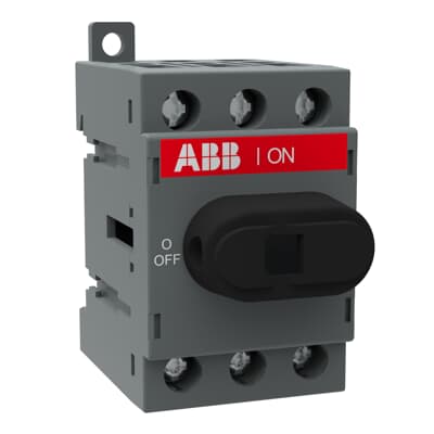ABB OT40F3 1SCA104902R1001 – 3-pole, front operated, base mounted, DIN-rail mountable switch-diconnector / non-fusible… — ABB