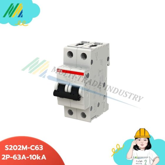 ABB S202M-C63 Mcb+rcd + GDA202 AC -25/0.03+S2C – S11R — ABB