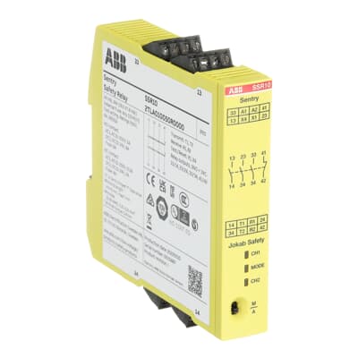 ABB Sentry SSR10 2TLA010050R0000 – Sentry SSR10 Safety relay with relay outputs 3NO+1NC, +24 VDC supply voltage and screw… — ABB