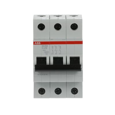 ABB SH203-C20 2CDS213001R0204 – Compact Home SH200 miniature circuit breakers are current limiting — ABB
