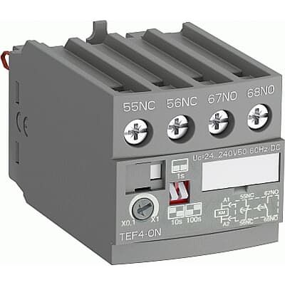 ABB TEF4-ON 1SBN020112R1000 – TEF4-ON is a frontal electronic timer used to realize the timing function and allow a compact… — ABB
