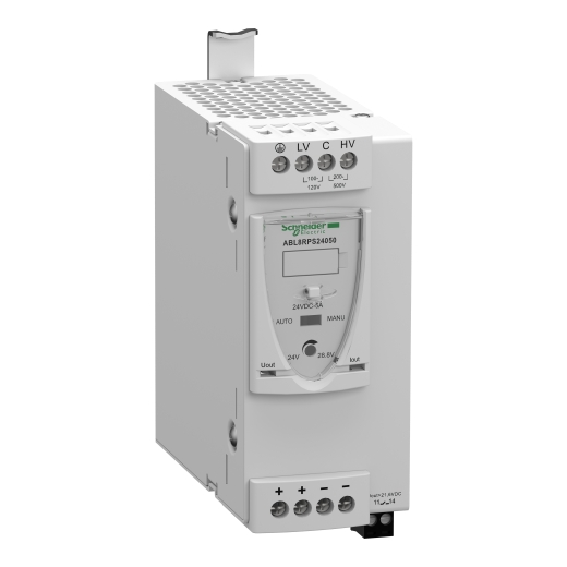 ABL8RPS24050 – Schneider Electric regulated SMPS – 1 or 2-phase – 100..500 V – 24 V – 5 A — SCHNEIDER