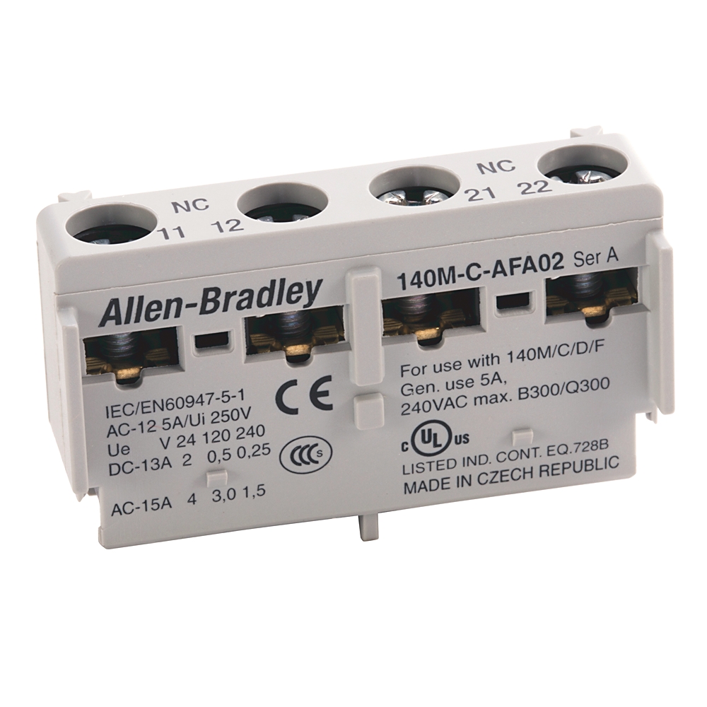 Allen-Bradley 140M-C-AFA11 – 1 NO 1 NC Internal Auxiliary Contact — ALLEN-BRADLEY