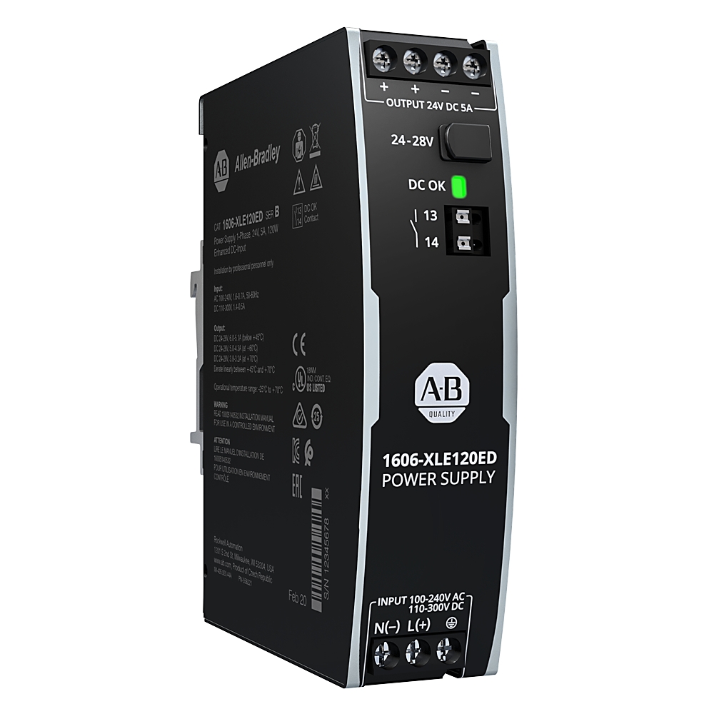 Allen-Bradley 1606-XLE120E – XLE Power Supply 120W 24VDC 5A — ALLEN-BRADLEY