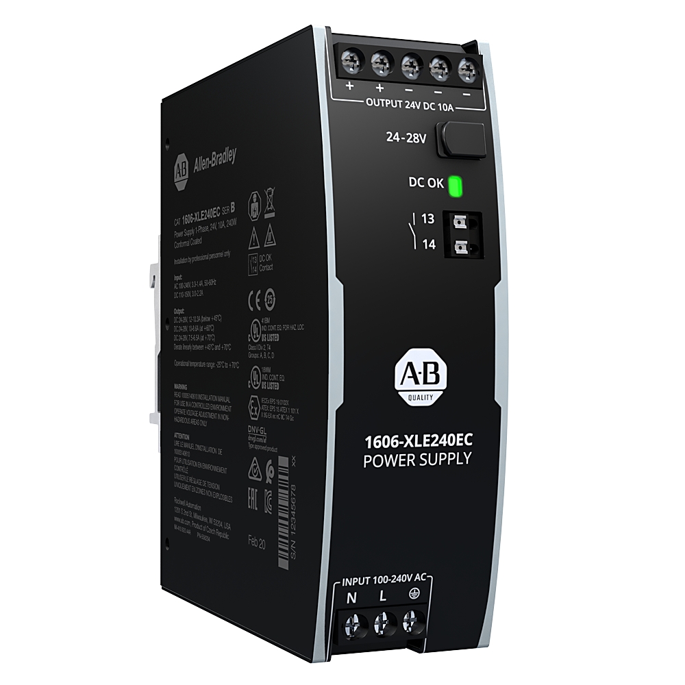 Allen-Bradley 1606-XLE240E – XLE Power Supply 240W 24VDC 10A — ALLEN-BRADLEY