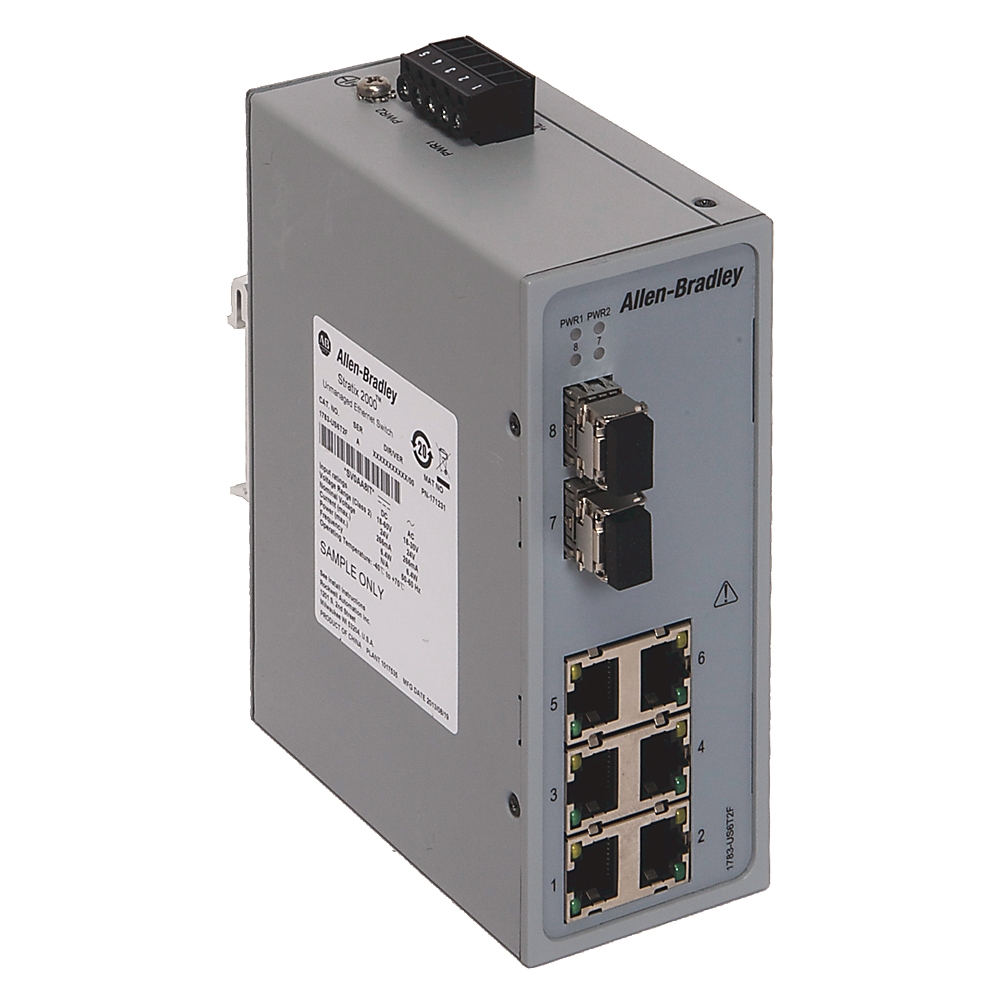 Allen-Bradley 1783-US6T2F – Stratix 2000 6T+2F Port Unmanaged Switch — ALLEN-BRADLEY