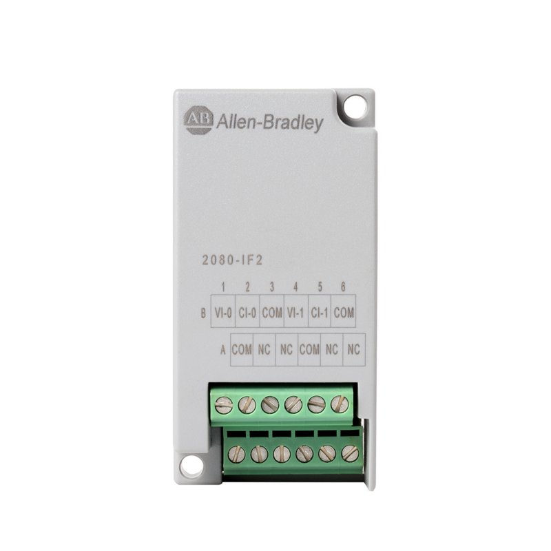 Allen-Bradley 2080-IF2 – Micro800 2 Point Analog Input Plug-In — ALLEN-BRADLEY