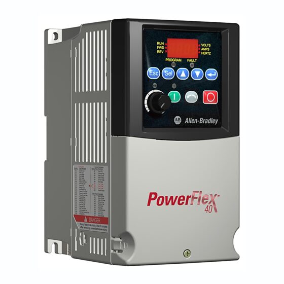 Allen-Bradley 22B-D6P0N104 – PowerFlex 40- 2.2 kW (3 HP) AC Drive — ALLEN-BRADLEY