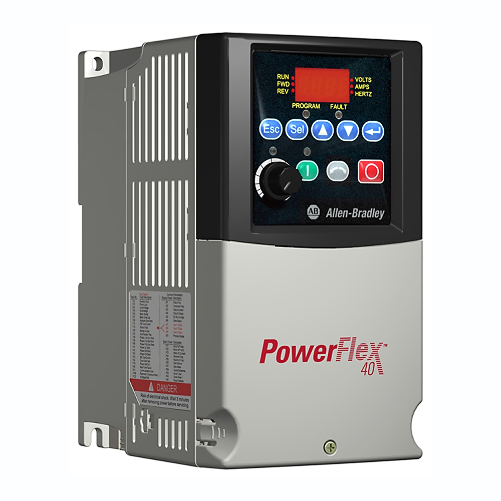 Allen-Bradley 22B-D6P0N104 – PowerFlex 40- 2.2 kW (3 HP) AC Drive — ALLEN-BRADLEY