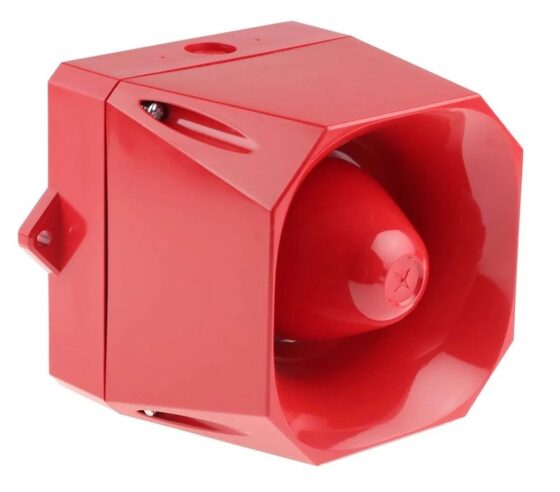 AS/M/S/11S/230/R 1320805, SOUNDER, MIDI, 115-230V, RED