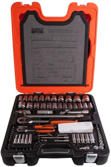 Bahco S106 S106 Socket Set 106-PIECE 1/4 & 1/2-INCH Drive