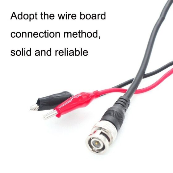 Coaxial Cable Bnc Connector with Two Crocodile Clip
