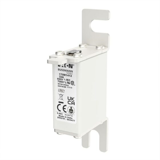Eaton Bussmann 170M1412 Fuse 32A 660V 000T/80 — EATON Bussmann