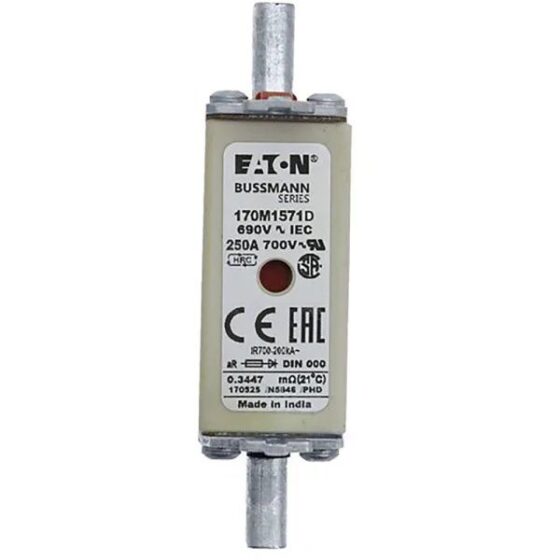 Eaton Bussmann 170M1571 Fuse 250A 660V DIN 000 — EATON Bussmann