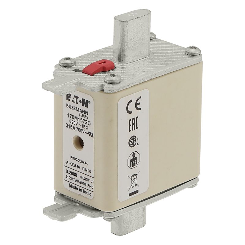 Eaton Bussmann 170M1569DBUSSMANN Fuse 160A 690V DIN 000 — EATON Bussmann