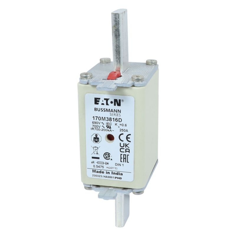 Eaton Bussmann 170M3816D Fuse PN 250A 690V DIN — EATON Bussmann