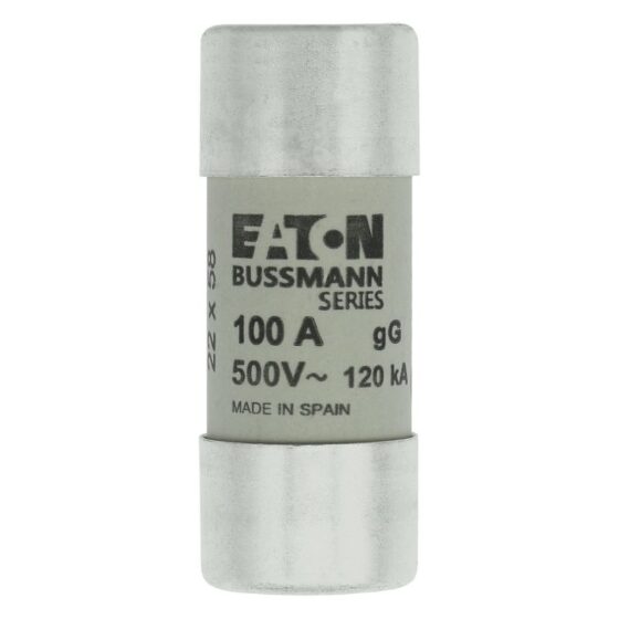 Eaton Bussmann C22G100 Fuse 22X58 GG 500V 100A — EATON Bussmann