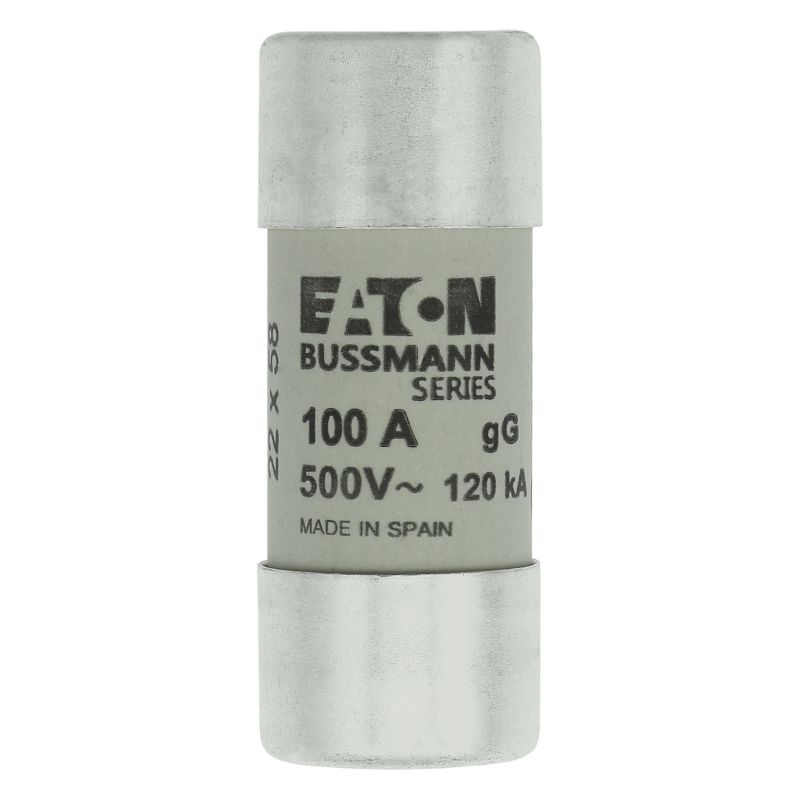 Eaton Bussmann C22G100 Fuse 22X58 GG 500V 100A — EATON Bussmann