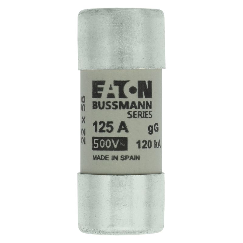 Eaton Bussmann C22G125 Fuse 22X58 GG 500V 125A — EATON Bussmann