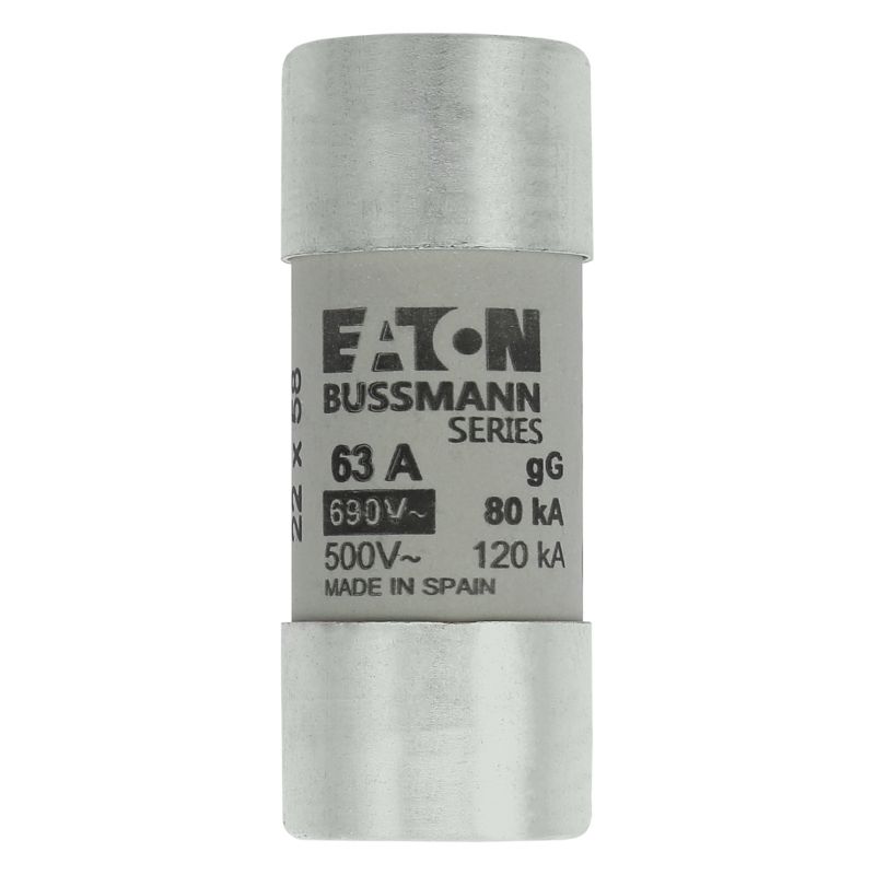 Eaton Bussmann C22G63 Bussman Fuse 22X58 GG 690V 63A — EATON Bussmann