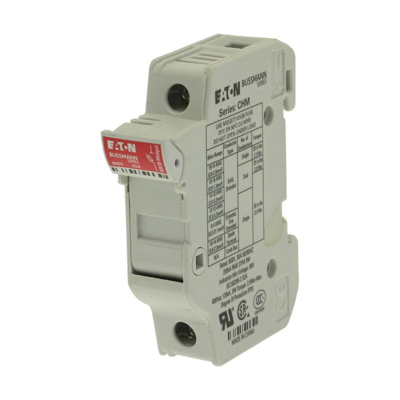 Eaton Bussmann CHM1DU Single Pole 10*38 Midget Fuse — EATON Bussmann